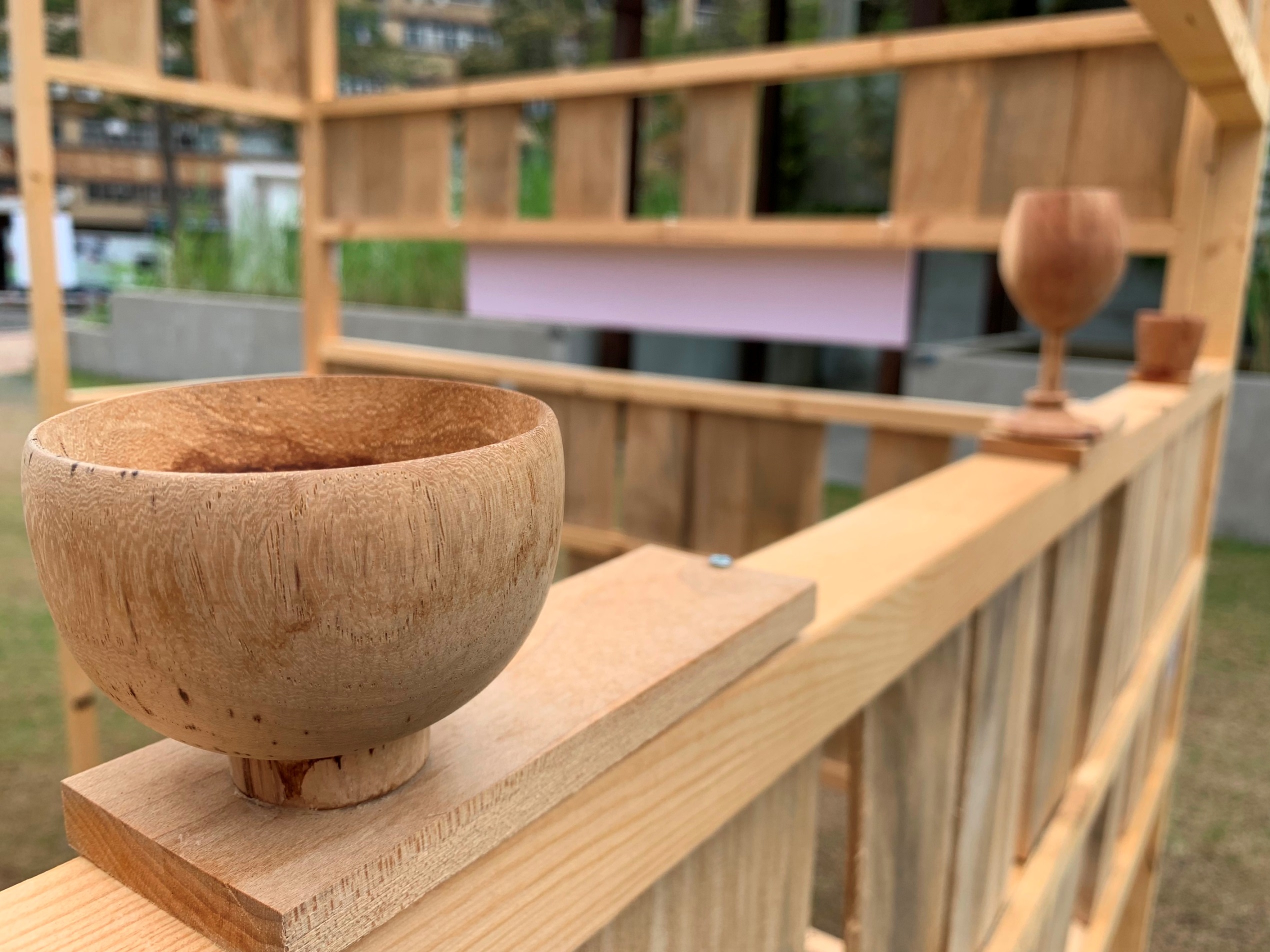 【Instrument】Featuring different wood grains, texture and colours of trees in Hong Kong, these instrument carry not only goods but also their stories. Through the creativity of the craftsman, endless possibilities of the local waste wood have been created. by: YUNG Wing-yan, Founder of Chingchun Warehouse and Coutou Woodworking Studio
